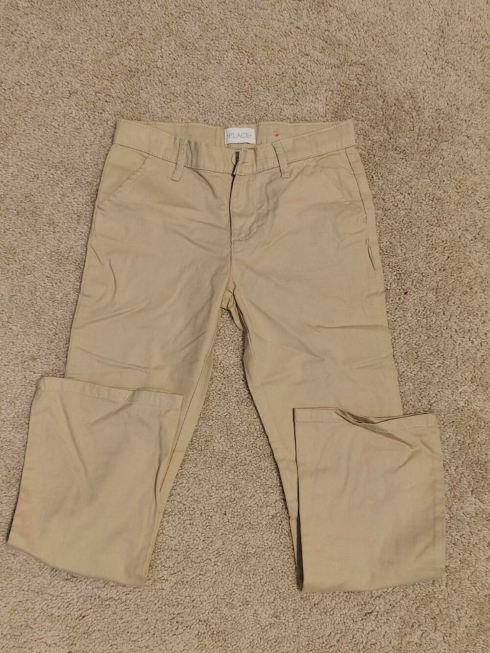 The Children's Place Kids' Cream and Tan Trousers